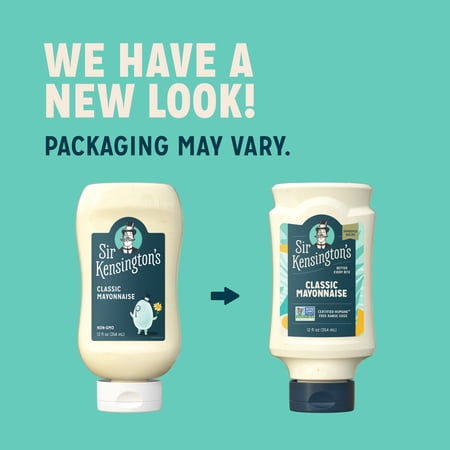 SIR KENSINGTON’S CLASSIC MAYONNAISE CONDIMENTS MADE WITH FREE-RANGE EGGS, 12 FL OZ SQUEEZE BOTTLE
