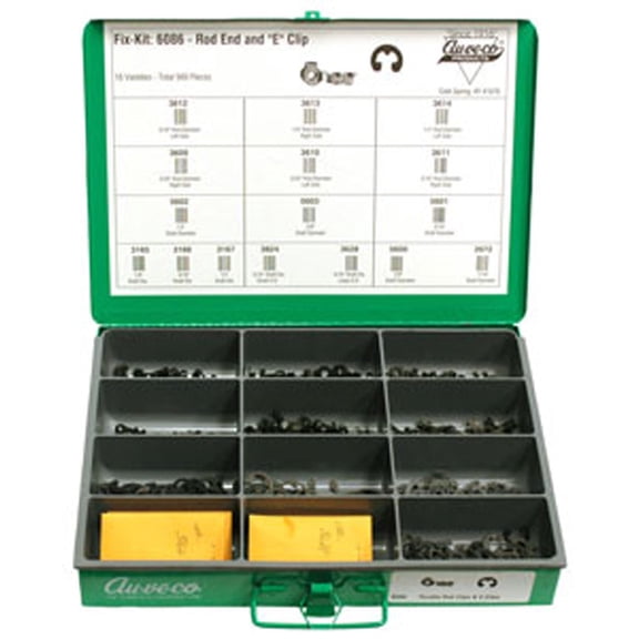 Rod End and 'E' Clips (560 Pcs)