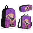 thumbnail image 2 of Himiko Toga 3 Pcs Backpack Set With Lunch Bag And Pencil Case Casual Bookbag Lunch Box Pencil Box, 2 of 6
