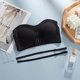 thumbnail image 4 of Sujetador de elevación con hebilla frontal sin tirantes de lencería para mujer, sujetador bandeau push up invisible antideslizante - Negro, 4 of 6