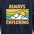 thumbnail image 3 of Instant Message - Always Exploring - Toddler & Youth Crewneck Fleece Sweatshirt, 3 of 6