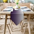 thumbnail image 2 of Triangle Table Runners Long Ombre Dresser Scarves Table Decoration for Wedding Party/Graduation Ceremony/Banquet Gradient Grey and Purple, 2 of 7