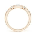 thumbnail image 2 of ANGARA Lab Grown Triple Row Dotted Diamond Orbit Ring for Women in 14K Rose Gold (Size-3.7mm| Color-F-G| Clarity-VS) | April Birthstone, Anniversary, Jewelry Gift for Women | Lab-Grown Diamond Ring, 2 of 7