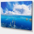 thumbnail image 2 of Beautiful Blue Salk Lake - Large Seascape Art Canvas Print, 2 of 3