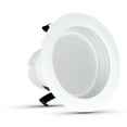 thumbnail image 2 of Feit Electric Enhance 4" White Baffle Trim Recessed Lights (6 Pack)  Integrated LED 7.2W (50W Eq), 2 of 8