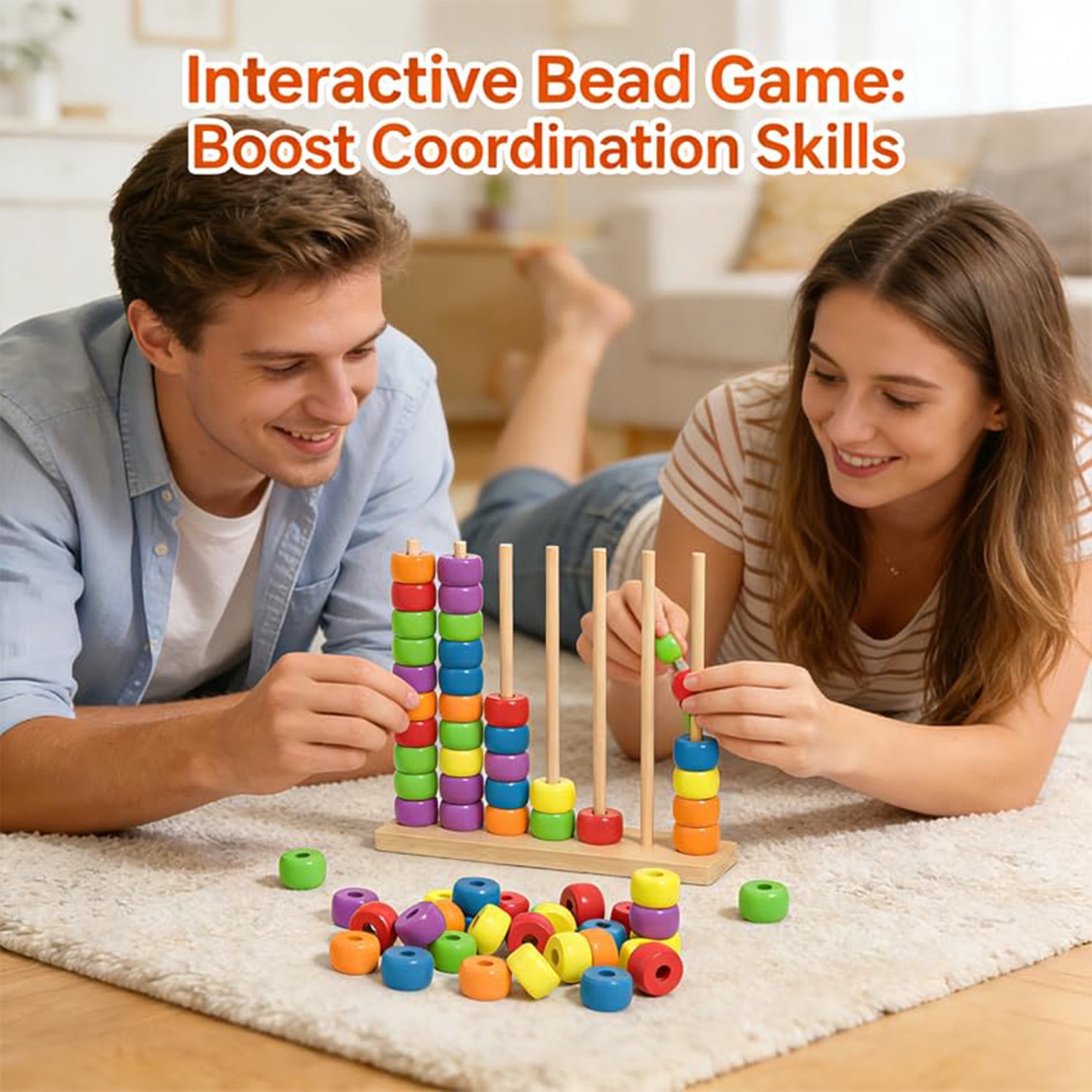 Color Stack Challenge, Color Match Challenge Game, Mini 3D Printed Family Board Game, 2-4 Players, Travel-Friendly Party Game for Game Night