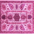 thumbnail image 1 of Ahgly Company Indoor Square Abstract Pink Modern Area Rugs, 8' Square, 1 of 4