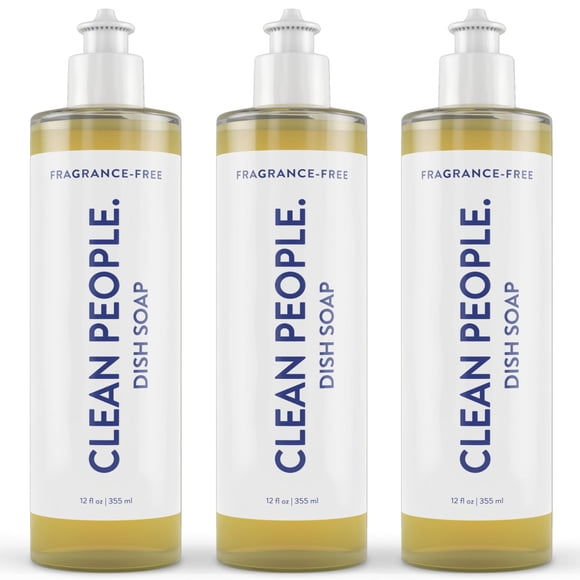 Jabón líquido para platos THE CLEAN PEOPLE Clean Simple, 360 ml, paquete de 3