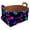 Multicolor 4, variant on Colorful Background Butterflies Storage Basket Collapsible Storage Bin, PU Foldable Basket Convenient Box Storage Organizer with Handles for Shelves Office Bedroom Closet Nursery Toys Laundry