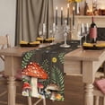 thumbnail image 2 of Table Runners 72 Inches Long Dress Scarves, Spring Mushrooms Farmhouse Kitchen/Dining Table Runner, Coffee Tablerunners, Farmhouse Pastoral Botanical Brown Wood 16x72 Inch, 2 of 9