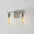 thumbnail image 5 of Kawoti  2-Light Dimmable Bathroom Vanity Light with Clear Glass Shade Brushed Nickel, 5 of 5