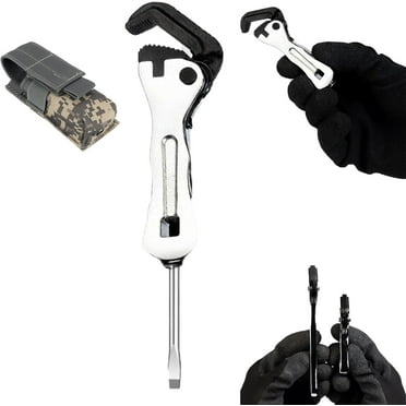 The Micro Stubby Wrench,Micro Self Adjusting Wrench,Micro Stubby Pocket Pipe Wrench,Micro Stubby Pipe Vise Wrench Sw72-19, 2 in 1 Wrench Tool for Tight Spaces