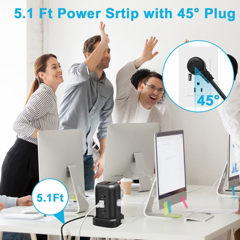 BOHASHIN 12-Outlet Power Strip Tower with USB photo 5