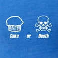 thumbnail image 3 of CafePress - Cake Or Death - Womens Football Shirt, 3 of 4