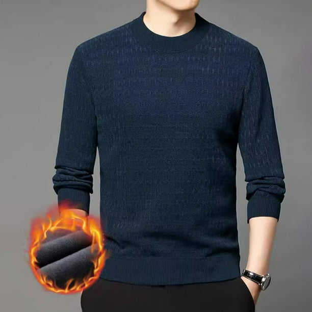 pstuiky camisa de manga larga para hombre, Pijama deportivo para hombre, para estar en casa, color liso, camiseta deportiva camisetas de hombre l