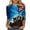 ac-Multicolor, variant on Womens 3/4 Sleeve Tops Cotton Stars Stripes Basic Tshirt Plus Size 250th American Flag Print Summer Celebration Shirts Multicolor XXL