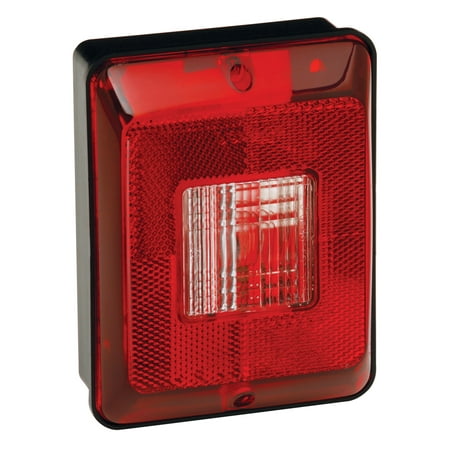 Vertical Tail - Bargman 31-86-103 Taillight #86 - Single Vertical Backup with Black Base