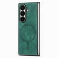 thumbnail image 3 of ELEHOLD Magnetic Leather Case for Samsung Galaxy Z Fold 7, Slim Fit Faux Leather Wireless Charging Shockproof Anti-Scratch Non-Slip Protection Case For Samsung Galaxy Z Fold 7, Green, 3 of 11