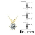 thumbnail image 3 of SZUL Women's AGS Certified 1 Carat 6 Prong Diamond Solitaire Pendant in 14K Yellow Gold (K-L Color, I2-I3 Clarity), 3 of 6