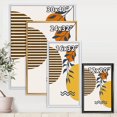 thumbnail image 4 of Designart Botanical Minimalist Leaf With Abstract Shapes I FLOAT FRAME WALL ART, 4 of 4