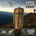 thumbnail image 4 of USGI Industries Couverture Militaire Woobie / Couverture de Camping Isolée Thermiquement, Doublure de Poncho / Grande, Portable, Résistante à l'Eau, pour Randonnée, Extérieur, Survie, avec Sac de Transport Compressif (ACU), 4 of 5