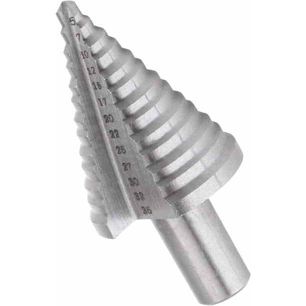 Broca avellanadora de 2 piezas, broca avellanadora cónica de doble ranura (5 mm-35 mm) con revestimiento de titanio, sólida, perfecta para taladrar con destornillador en acero, madera, plástico, lató
