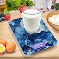 thumbnail image 7 of Blue Floral Food Scale Digital Kitchen Scale Waterproof Grams Ounces lbs for Weight Loss, 7 of 7