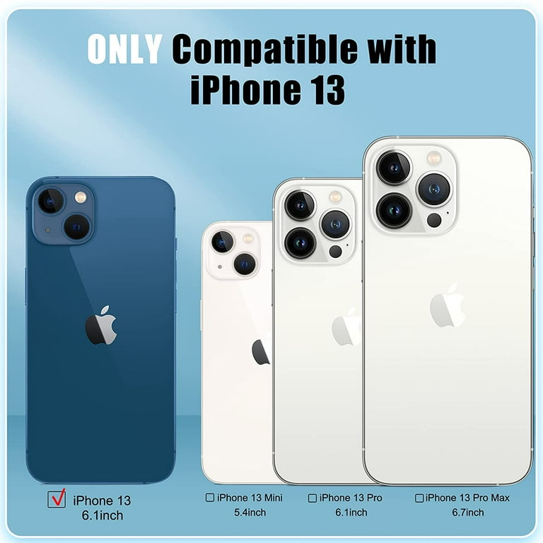 Fundas para iPhone 13 de 6.1 pulgadas, iPhone 13 Pro de 6.1 pulgadas,  iPhone 13 Pro Max de 6.1 pulgadas, iPhone 13 Mini de 5.4 pulgadas de fibra