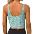 thumbnail image 4 of Picia Geometric Elements Sports Bra for Women,Padded Strappy Sports Bras Medium Support Yoga Bra with Removable Cups,Running Yoga Bra-XX-Large, 4 of 9
