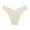 Beige, variant on Seamless Juniors Underwear - No Show Low Rise V-Front Bikini/Thong, 100% Polyester, Beige, Size M, Soft for Everyday Wear & Form-Fitting Outfits