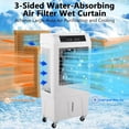 thumbnail image 4 of Evaporative Air Cooler, 3000CFM Swamp Cooler with Remote Control and 12H Timer, 4 Ice Packs, 3 Modes & Wind Speeds for Outdoor Indoor Use, 10.3 Gallon, 4 of 7