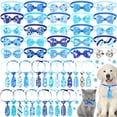 thumbnail image 1 of Juego de collares para perros Eccliy, 50 unidades, pajaritas de invierno ajustables, 1 of 7