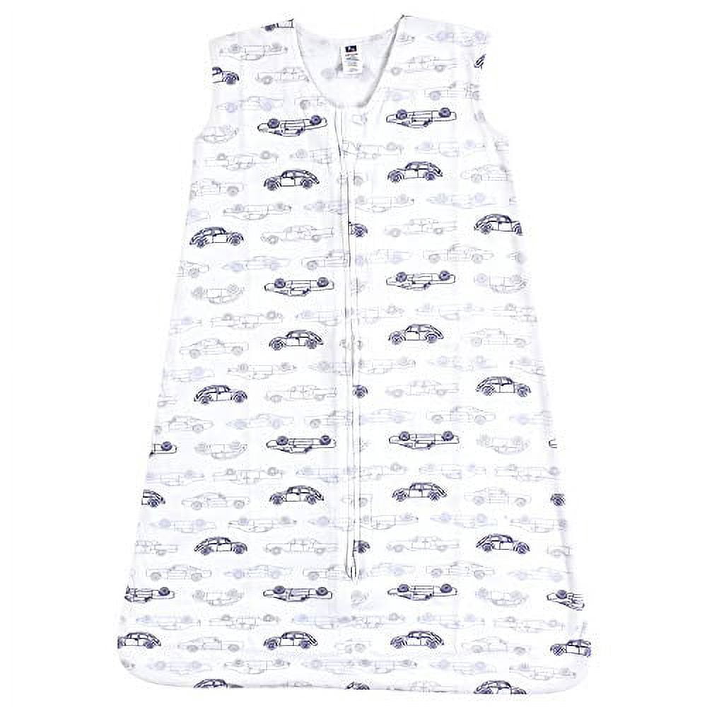 Hudson Baby Infant Boy Cotton Sleeveless Wearable Sleeping Bag, Sack, Blanket, Classic Cars, 18-24 Months