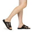 thumbnail image 2 of Mateo - Leather Open Toe Slide Sandal - Mens Sandals, 2 of 6