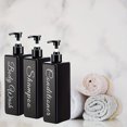 thumbnail image 3 of 3-Pack 500ml Plastic Reusable Shampoo & Conditioner Dispenser Bottles - Perfect for Bathroom Shower & Body Wash!, 3 of 4
