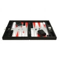 thumbnail image 2 of Silverman & Co. 13-inch Premium Backgammon Set - Travel Size - Black/Red, 2 of 11