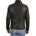 thumbnail image 2 of New Men Quilted Leather Jacket 100% Genuine Soft Lambskin Biker Bomber A124, 2 of 3
