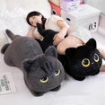 thumbnail image 2 of 26-27 50-90cm Cute Black Cat Plush Toy Doll Kawaii Big Cuddly Pillow Cushion Ins Black Cat Plush Toy Doll For Boy Girl Brithday Gifts, 2 of 4