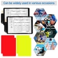 thumbnail image 2 of 2 juegos de kits de árbitro, juegos de tarjetas de árbitro de fútbol, hoja de puntuación de árbitro, lápiz, suministros para árbitros, 2 of 7