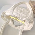 thumbnail image 1 of PENGXIANG Sac à Main Style Coréen Sac de Courses Mignon Doux Fleur Coton Rembourré Portable Petit, 1 of 7