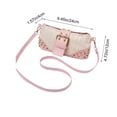thumbnail image 3 of Ladies' Embossed PU Leather Crossbody Shoulder Bag, 24x12x4 cm, Adjustable Strap, Compact Fringe Design, Multi-Color Options, Lightweight Everyday Handbag, 3 of 6