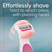 Gillette Venus Mini on The Go Womens Razor Handle with 1 ComfortGlide White Tea Scent Blade Refill + 1 Travel Case