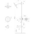 thumbnail image 6 of Shower Faucet Set with Tub Spout,Dual Function Shower Trim Kit(Rough-in Valve Included) with 10 Inch Shower Head,Black Rain Mixer Shower System Wall Mounted Rainfall Shower Combo Set, 6 of 8