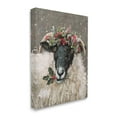 thumbnail image 2 of Stupell Industries Holiday Berries Farmhouse Sheep Holiday Painting Gallery Wrapped Canvas Print Wall Art, 2 of 5