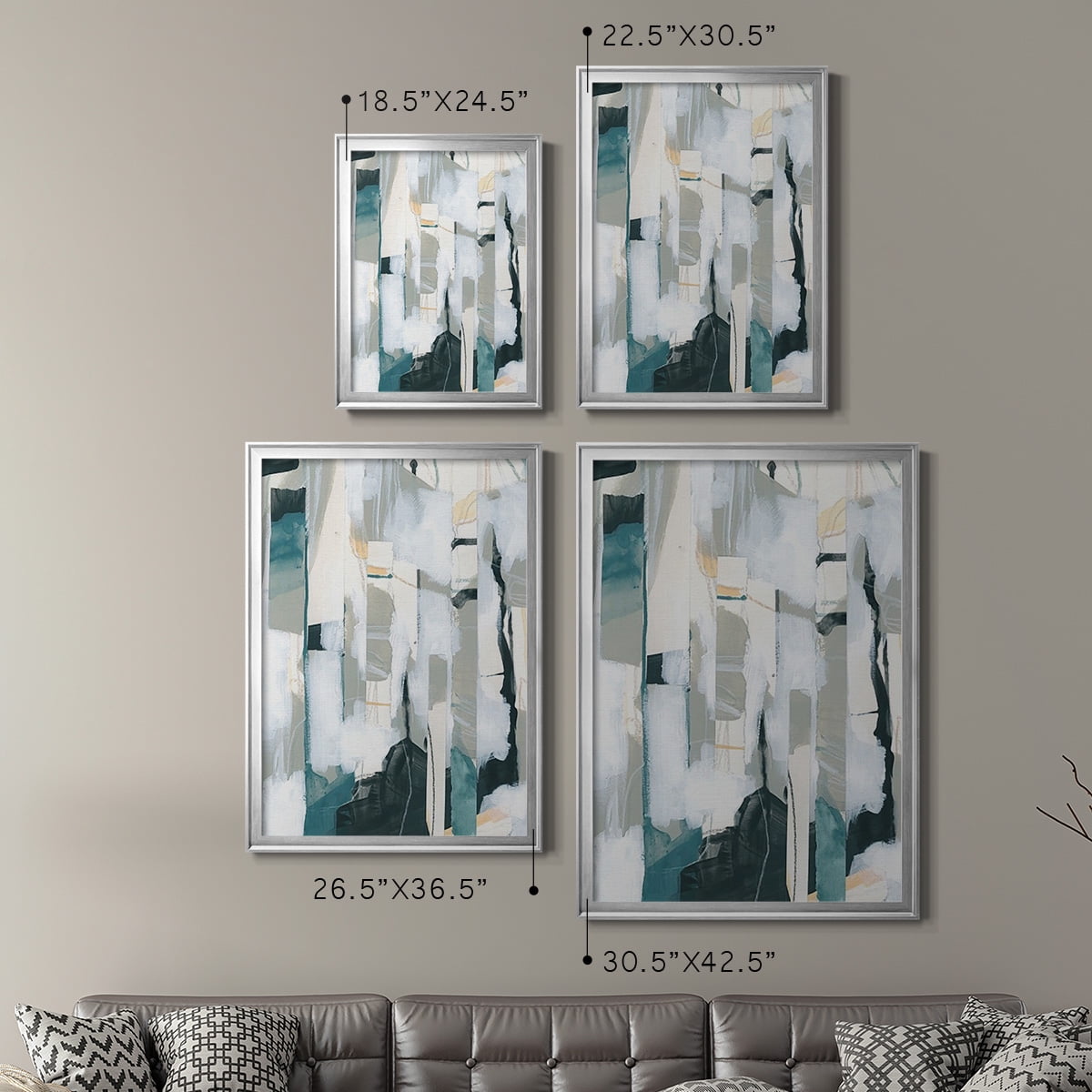 Sea Cavern Strata I Premium Framed Print, in Gold, Black, or Silver - Ready to Hang