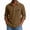 15#Coffee, variant on Corduroy Henley Polo Shirt for Men ,Fall Long Sleeve Collar Solid Color Pullover, Soft Vintage Casual Top with Chest Pocket Wine S