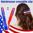thumbnail image 2 of 4Th of July decorations, Red White and Blue decorations, 3.5 in Plastic, Alligator Clips for Crafts, 4Th of July decor, Hair Holding, Patriotic Craft Projects, 6 Pc, 2 of 7