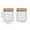 🔥 B_Base#2133, variant on Large Capacity Glass Storage Jars with Wooden Lids | High Borosilicate Airtight Containers for Food, Grains, Oatmeal, Yogurt, Dried Fruit, Tea | 2 Pack | 20x14.9cm | Clear | Durable & Leakproof