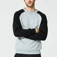 thumbnail image 4 of Xzbqbs Men's Long Sleeve Sweatshirt Casual Crew Neck Lightweight Slim Fit Pullover Tops Classic Fall Winter Sweat Shirts for Men, 4 of 6