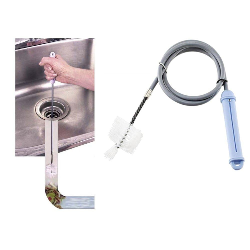 Sink Drain Brush Cleaner Tool 3.5ft Fix Kitchen Unclog Bathrooms Tub Drain New Sink Drain Brush Cleaner Tool 3.5ft Fix Kitchen Unclog Bathrooms Tub Drain New